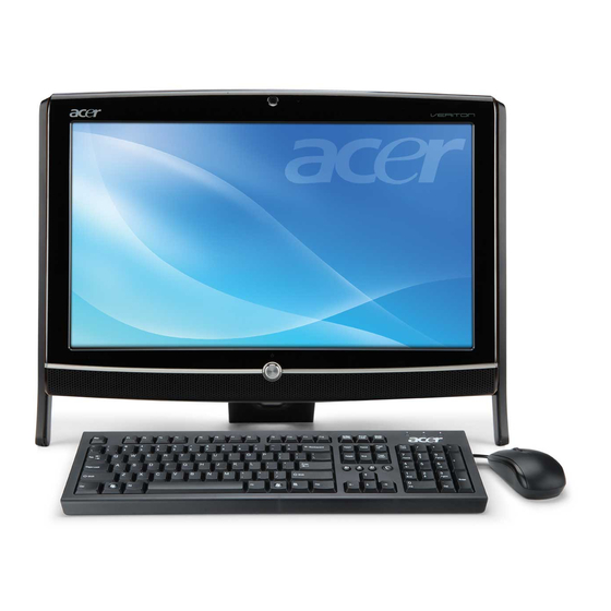 Acer Veriton Z2610G All-in-One PC Manuals