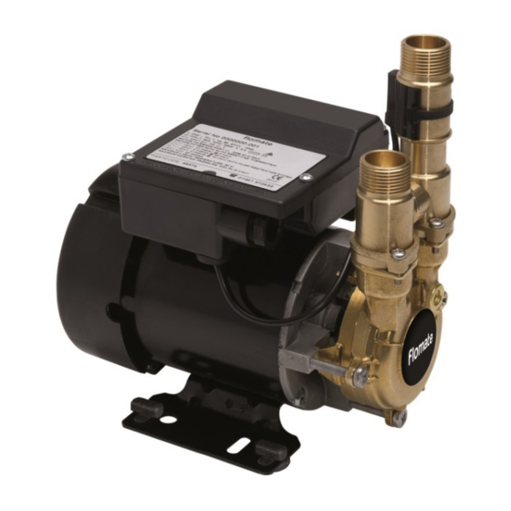 Stuart Turner Flomate Mains Boost 46574 Installation & Maintenance Instructions Manual