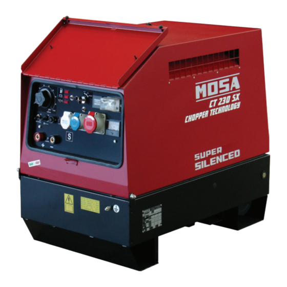 Mosa CT 230 SX PLUS Use And Maintenance Manual