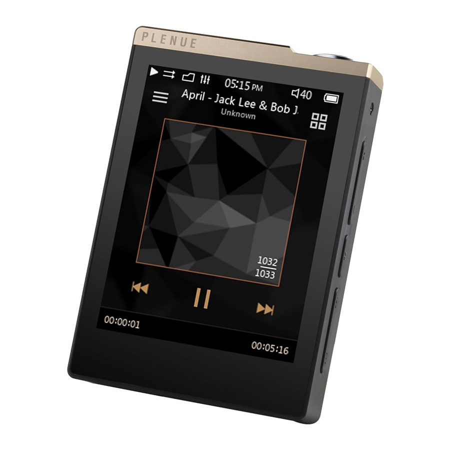 Cowon PLENUE D - Portable Multimedia Player Manual