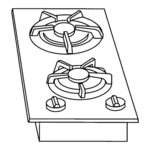 KitchenAid Recreational Vehicle Two-Sealed-Burner Gas Cooktop Installation Instructions Manual