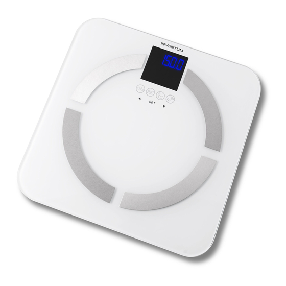 inventum PW720BG Digital Personal Scales Manuals