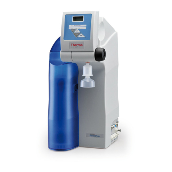 Thermo Scientific dionex ic pure water Operating Instructions Manual
