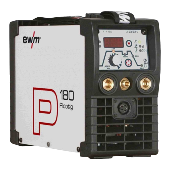 EWM PICOTIG 180 Operating Instructions Manual