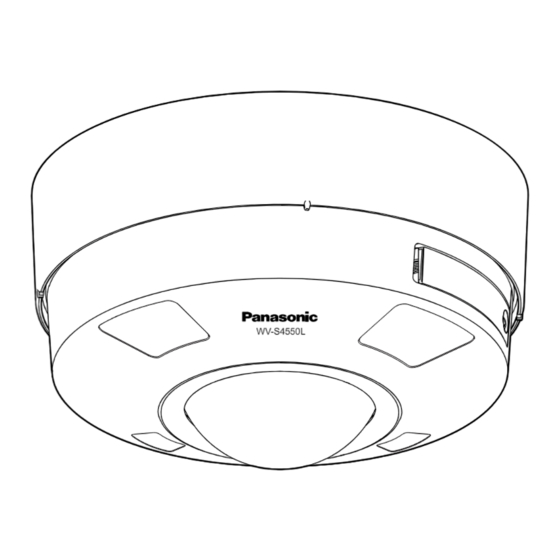 Panasonic WV-S4550L Important Information Manual