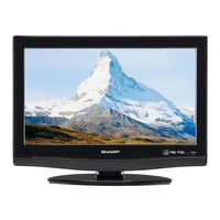 Sharp LC22DV27UT - LCD HDTV With DVD Player Operation Manual