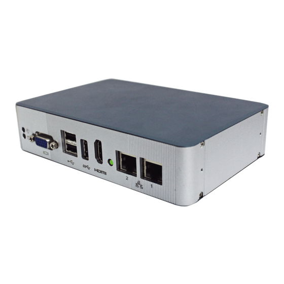 User Manuals: Arbor Technology IEC-3300 Fanless Box PC