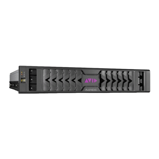 Avid Technology NEXIS PRO Quick Start