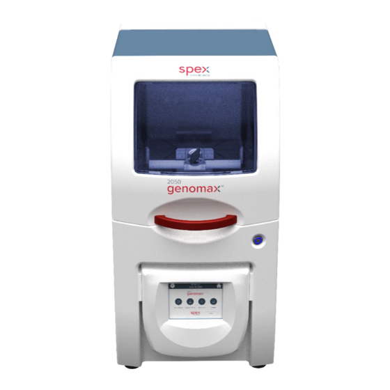 SPEX SamplePrep Genomax 2050 Operation Manual