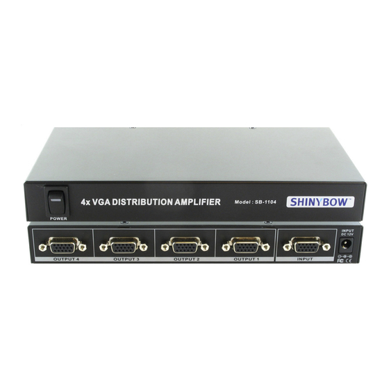 Shinybow USA SB-1104G Instruction Manual