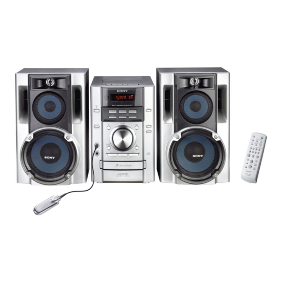 Sony MHC-EC70 Specifications