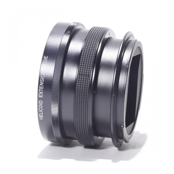 Pentax 6x7 Helicoid Extension Tube Operating Manual
