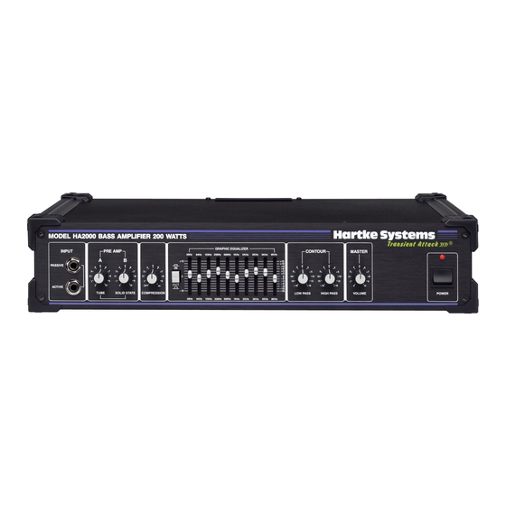 Hartke 2000 Manual