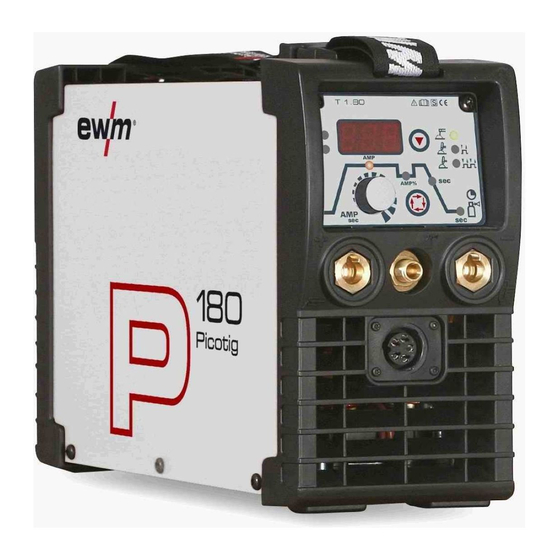 EWM Picotig 180 Operating Instructions Manual