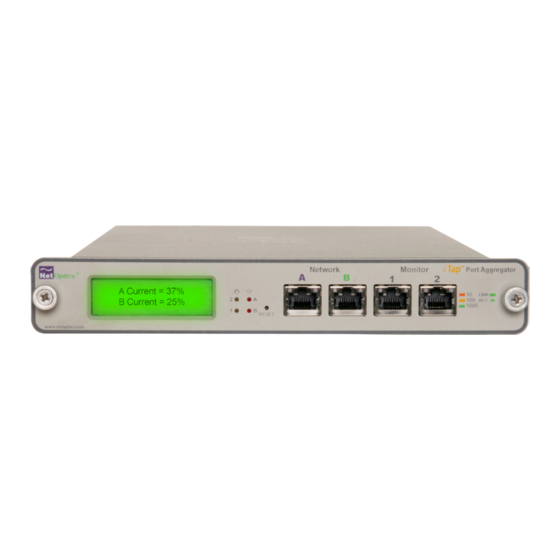 Net Optics iTap Port Aggregator Manual
