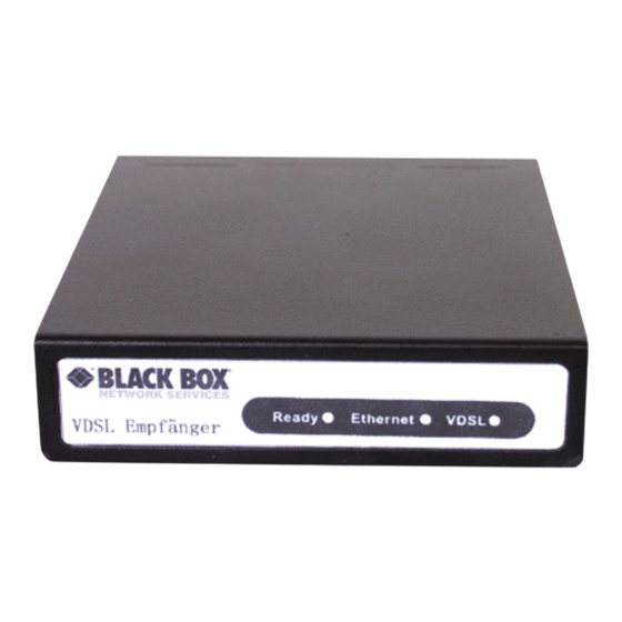 Black Box MEG101AE-R2 Manual