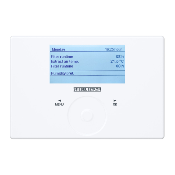 STIEBEL ELTRON LWZ 180 Initial Setup Manual