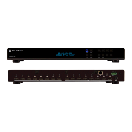 Atlona AT-UHD-H2H-88M Installation Manual