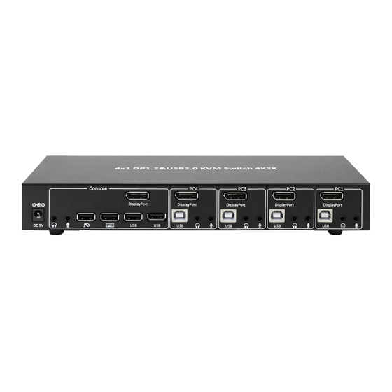 Techly IDATA DP-KVM4 User Manual