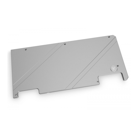 EK-Quantum Vector Strix RTX 3070 Backplate User Manual