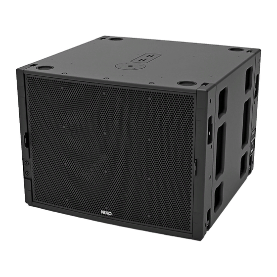 Nexo MSUB18-PW User Manual