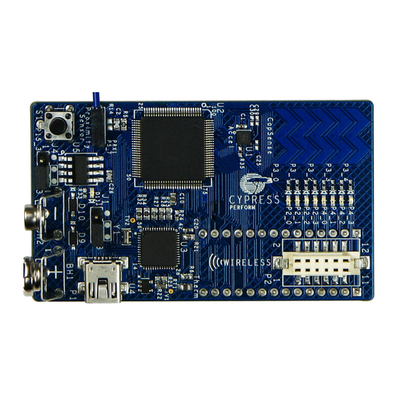 Cypress Semiconductor PSoC 3 FirstTouch Manual