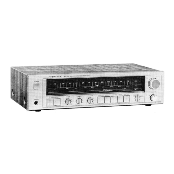 Realistic STA-115 Service Manual