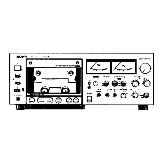 Sony ELCASET EL-7 Owner's Instruction Manual
