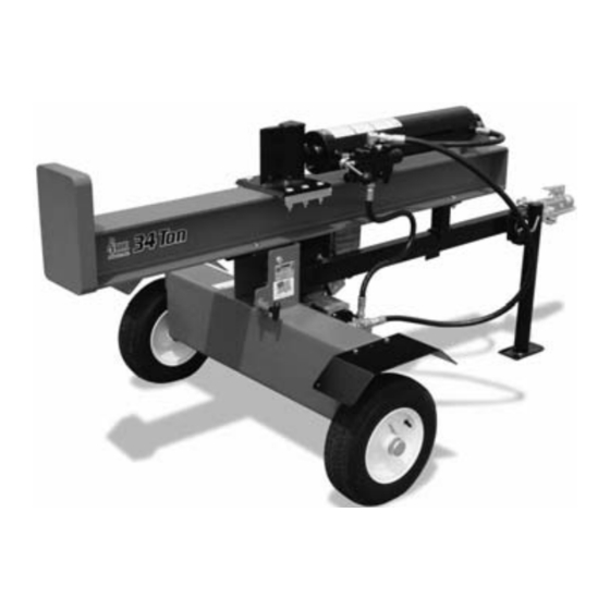 User Manuals: Brave VH0934 Log Splitter