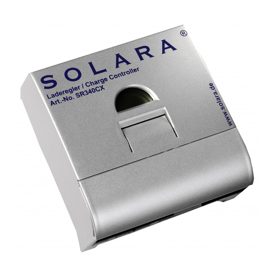 SOLARA SR170CX User Manual