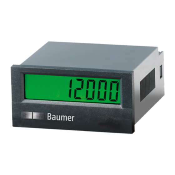 Baumer isiLine 36 Operating Instructions Manual