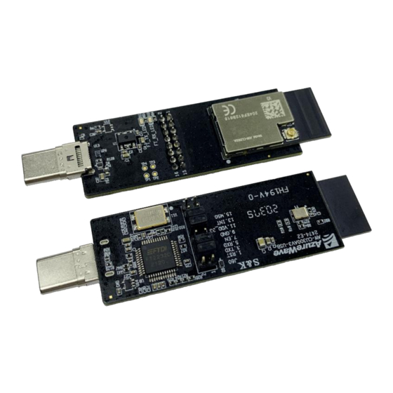 AzureWave AW-CU300AV3-USB Getting Started Manual
