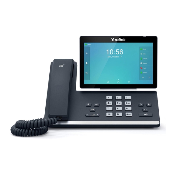 Yealink Teams T58A Quick Start Manual