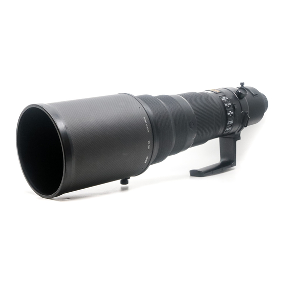 Nikon AF-S VR 500mm f/4G ED / AF-S VR 600mm f/4G ED User Manual
