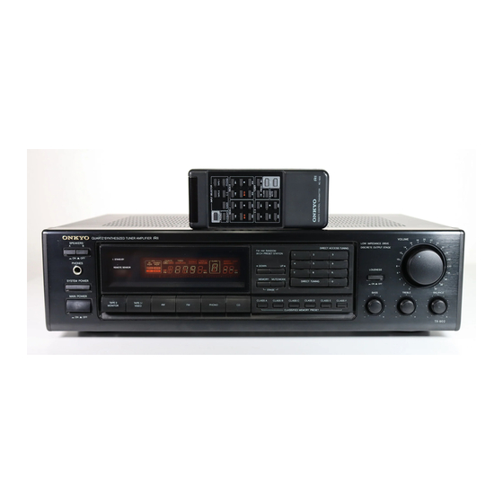 Onkyo TX-902 Instruction Manual