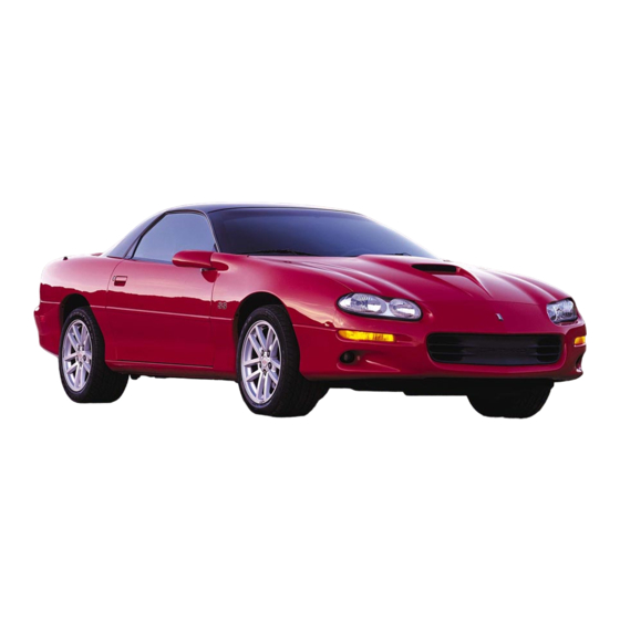 Chevrolet Camaro 2001 Installation Manual
