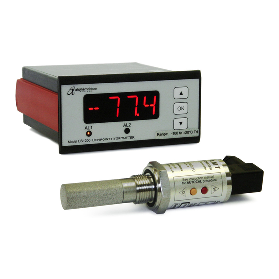 Alpha Moisture Systems DS1200-AMT Installation, Commissioning And Operation Manual