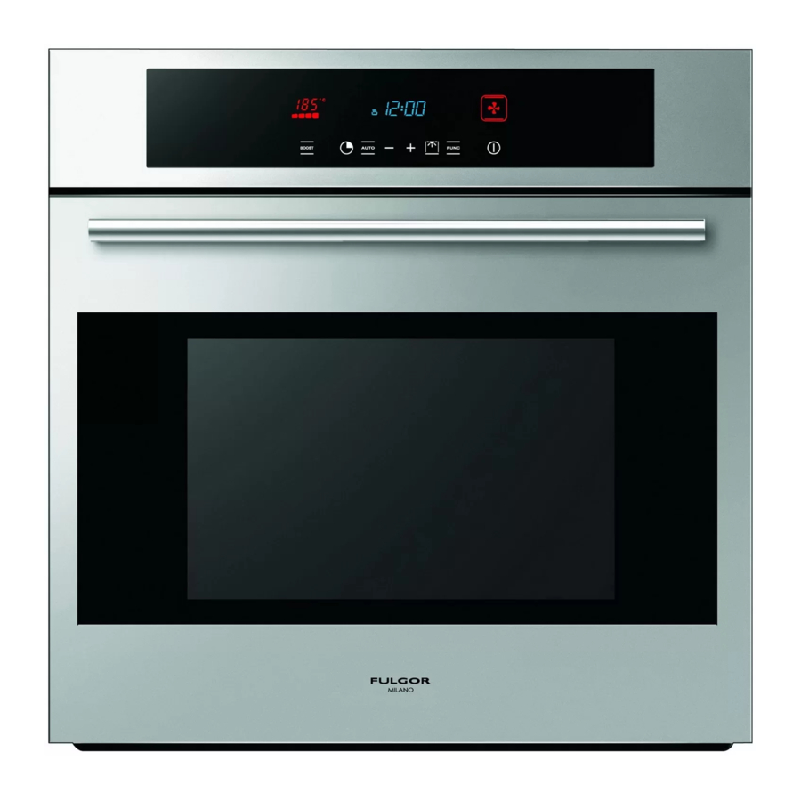 Fulgor Milano SUPREME SO 6115 Instructions For Installation And Use Manual