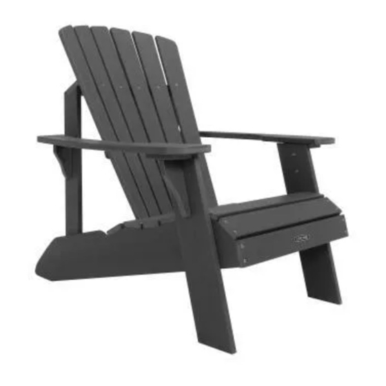 Lifetime ADIRONDACK 60335 Assembly Instructions Manual