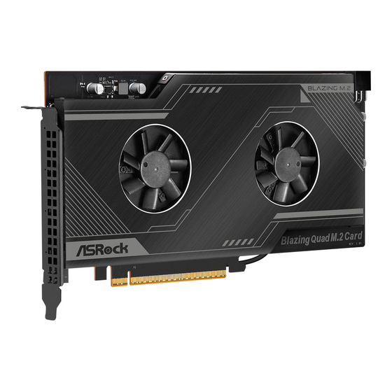 ASROCK Blazing Quad M.2 Card User Manual