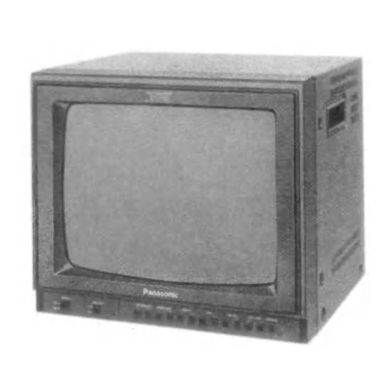 Panasonic CT-S1390Y CRT Television Manuals