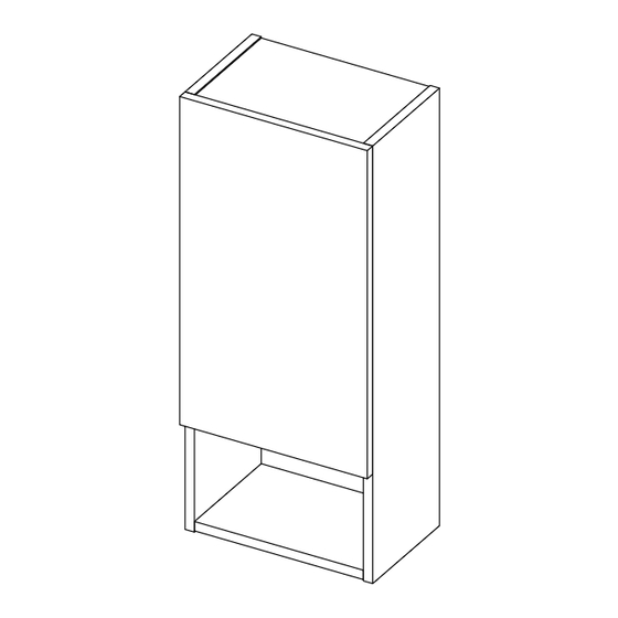 CORONA TAUPE CABINET Assembly Instructions Manual