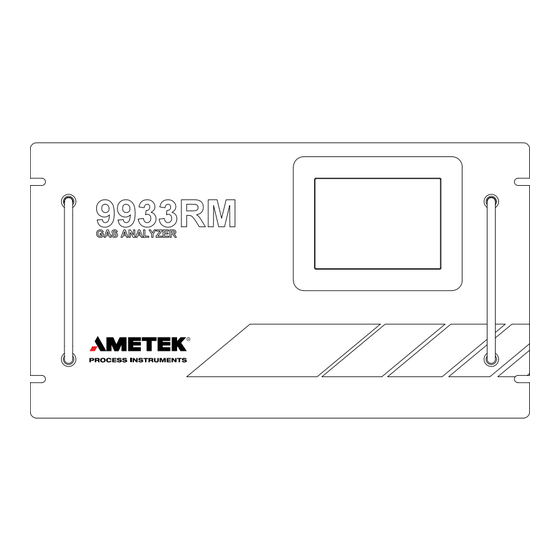 Ametek 9933RM Manual Supplement