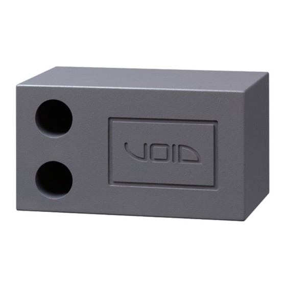 Void MYCRO SUB Owner's Manual