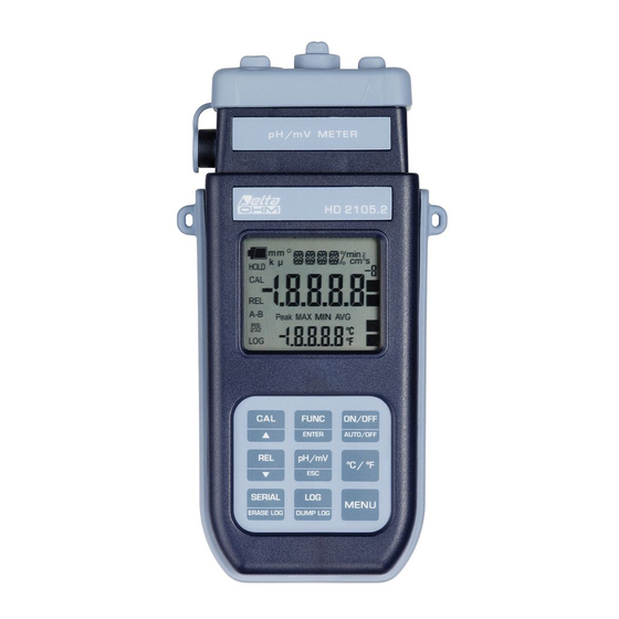 Delta HD2105.2 pHmeter-Thermometer Logger Manuals