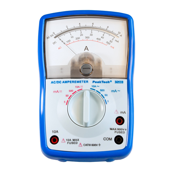 PeakTech 3203 Operation Manual