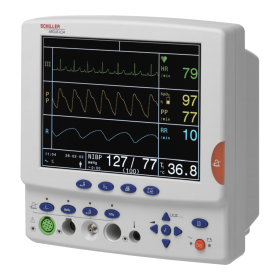 Schiller ARGUS LCM Operating	 Instruction
