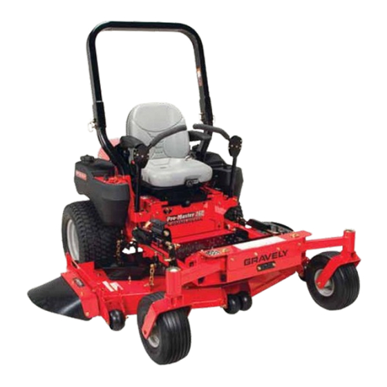 Gravely Pro-Master 252M XDZ Specification Sheet