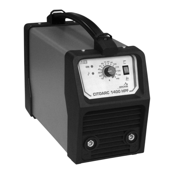 Air Liquide OERLIKON CITOARC 1400 HPF Safety Instruction For Use And Maintenance
