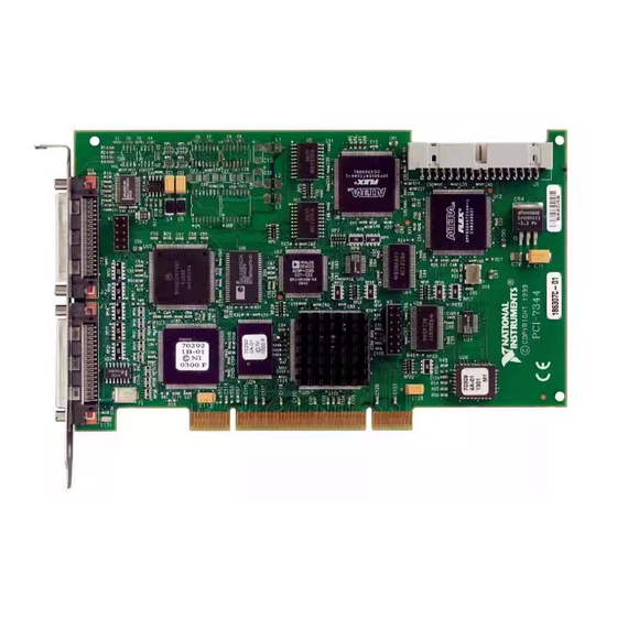 National Instruments 7344 User Manual